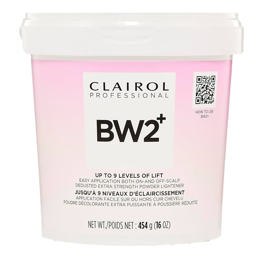 Clairol Professional BW2+ Up to 9 Levels of Lift for Hair Extra Strength Powder Lightener 16Oz (454g)